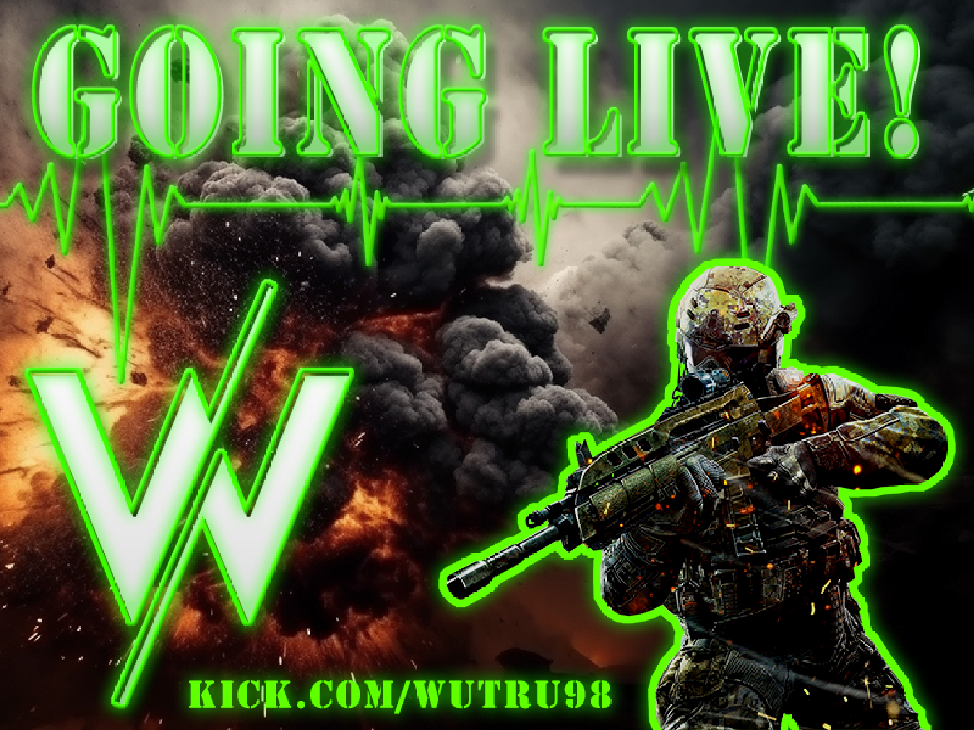 Going Live gaming promotional graphic designed by LaChute Designs