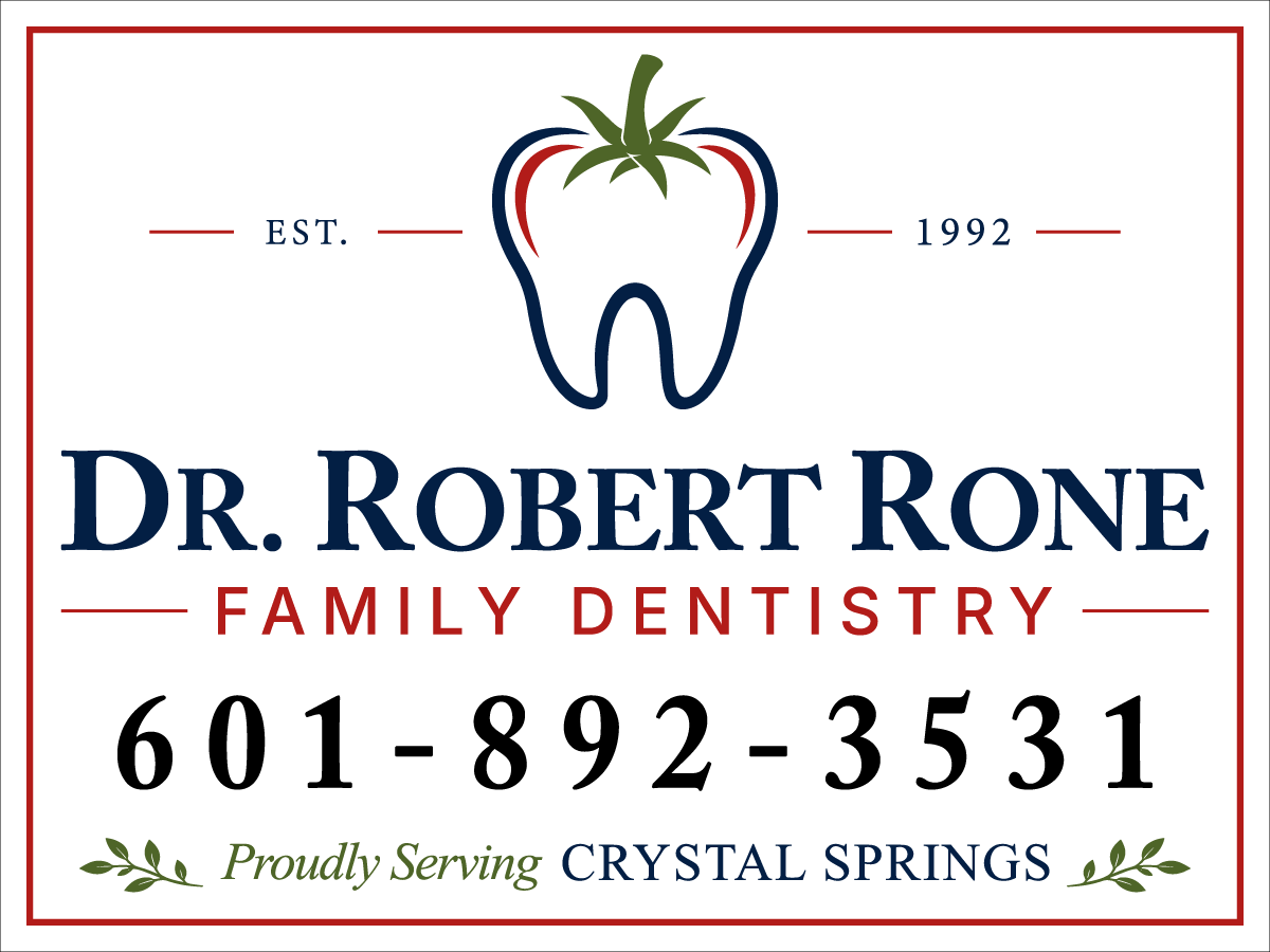 Dr. Robert Rone Family Dentistry branding and signage design by LaChute Designs